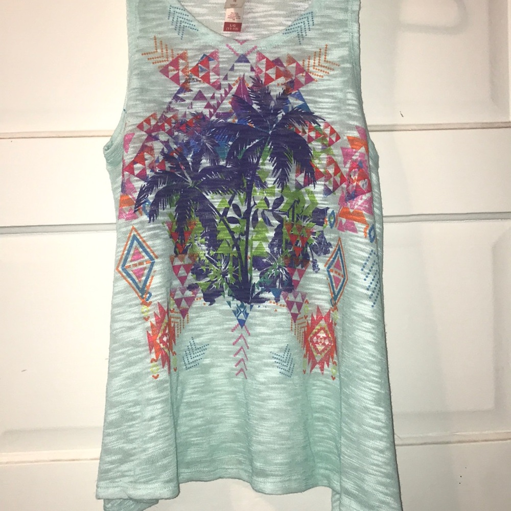 Palm tree design tank top